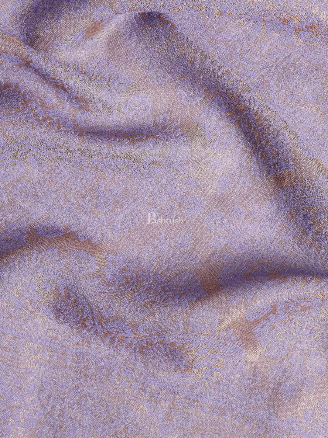 Pashtush Mens Twilight Collection, Jacquard Stole, With Metallic Thread Weave, Fine Wool - Image 2