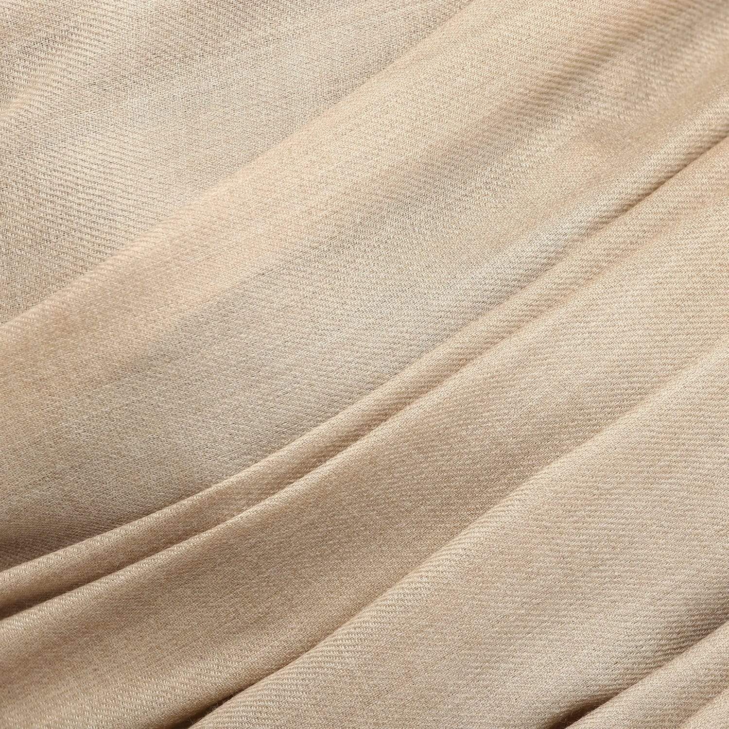 Pashtush Womens Embroidery Shawl, 100% Pure Wool Shawls, Taupe - Image 2