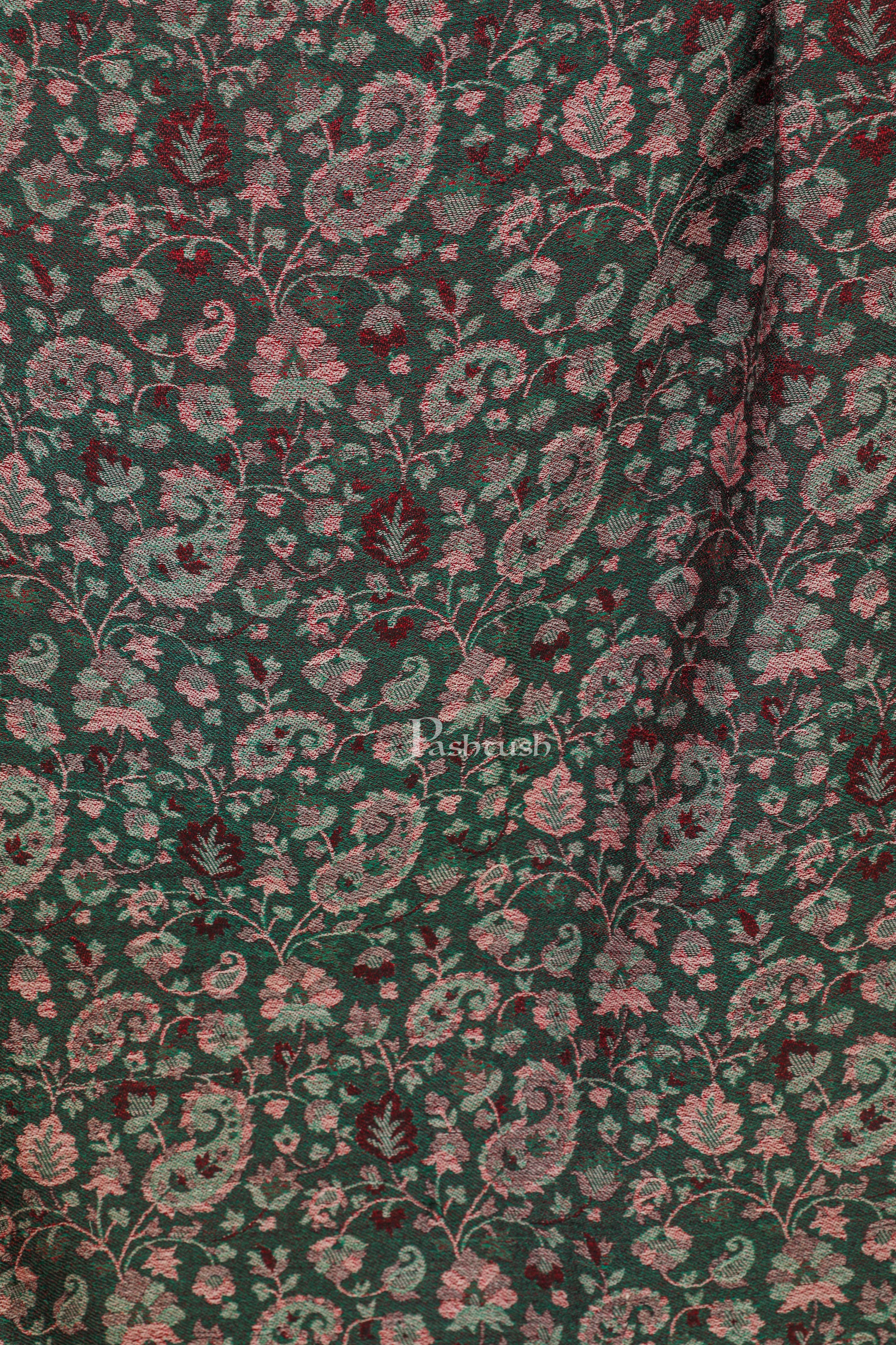 Pashtush Women'S Soft Wool, Reversible Stole, Scarf, Ethnic Weave - Image 7