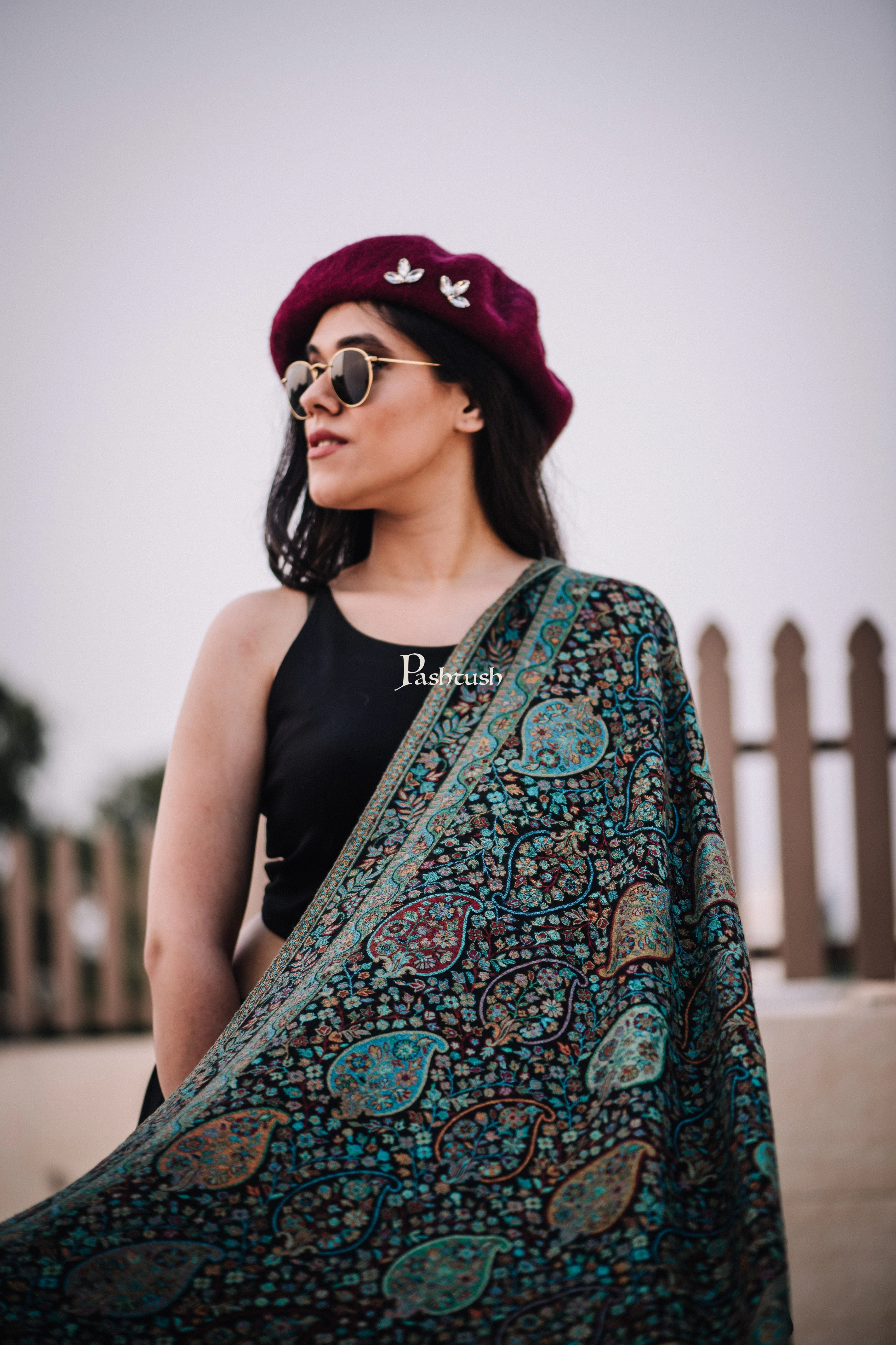Pashtush His And Her Gift Set Of Ethnic Woven Bamboo Stole With Premium Gift Box Packaging, Multicolour - Image 10