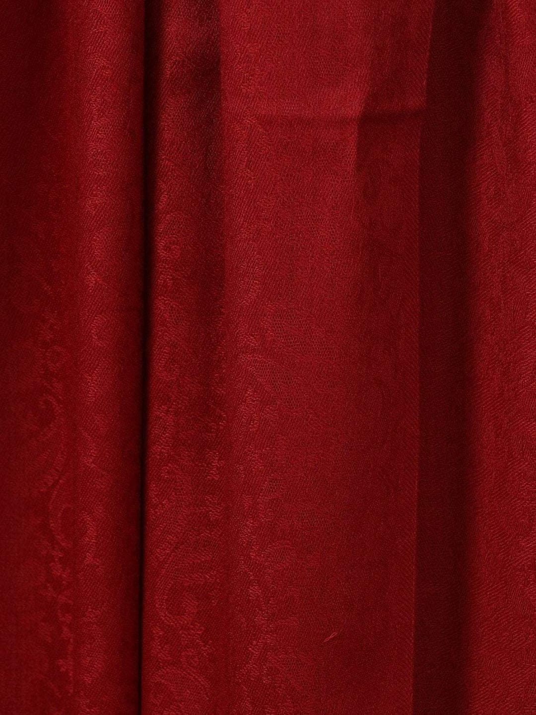 Pashtush His And Her Set Of Mens Fine Wool Stole and Womens Extra FIne Wool Shawl, Premium Gift Box Packaging, Maroon and Black - Image 6