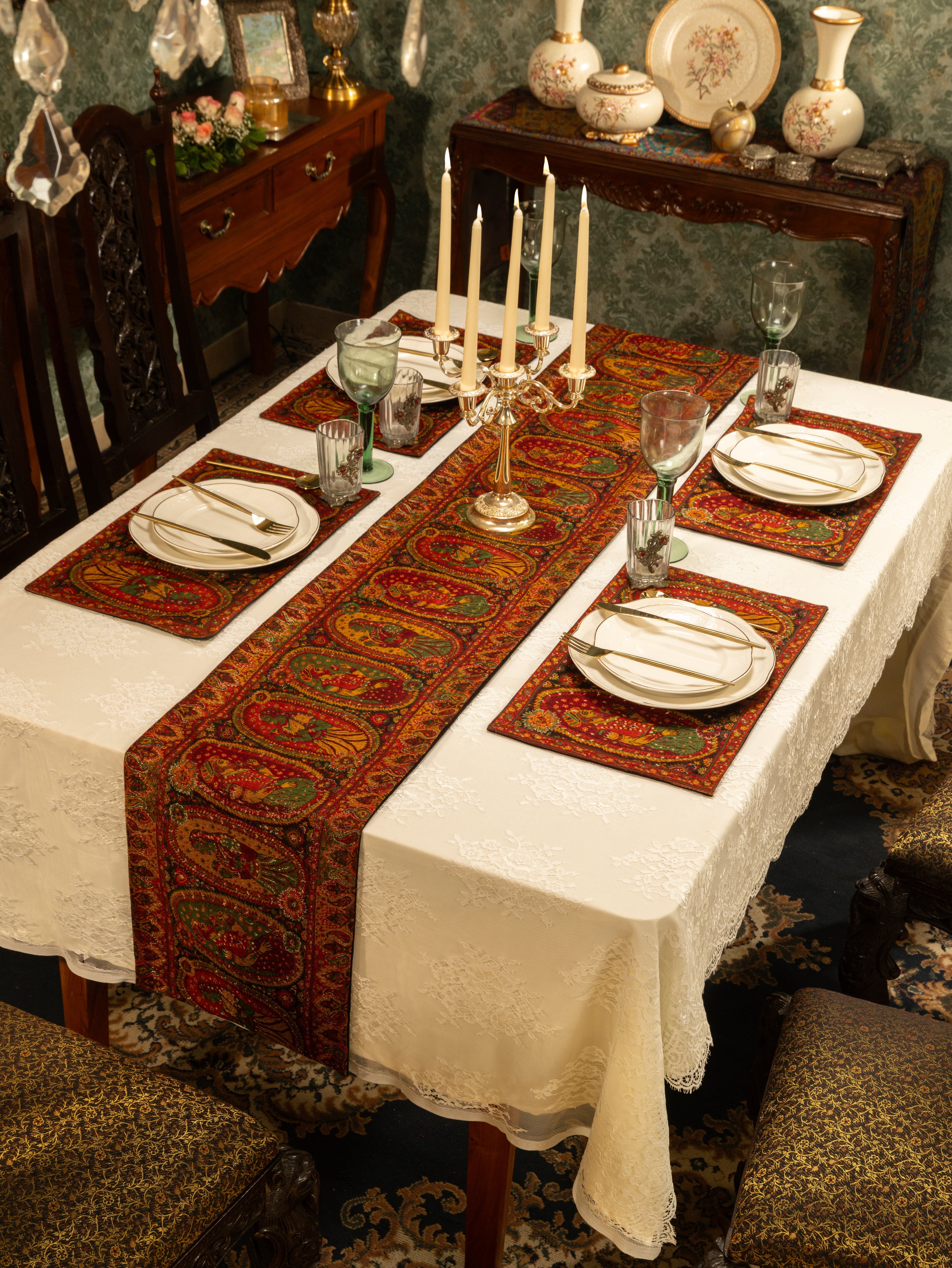 Pashtush Luxury Table Mats, Twilight Collection, Multicolour (Mats Only) - Image 5