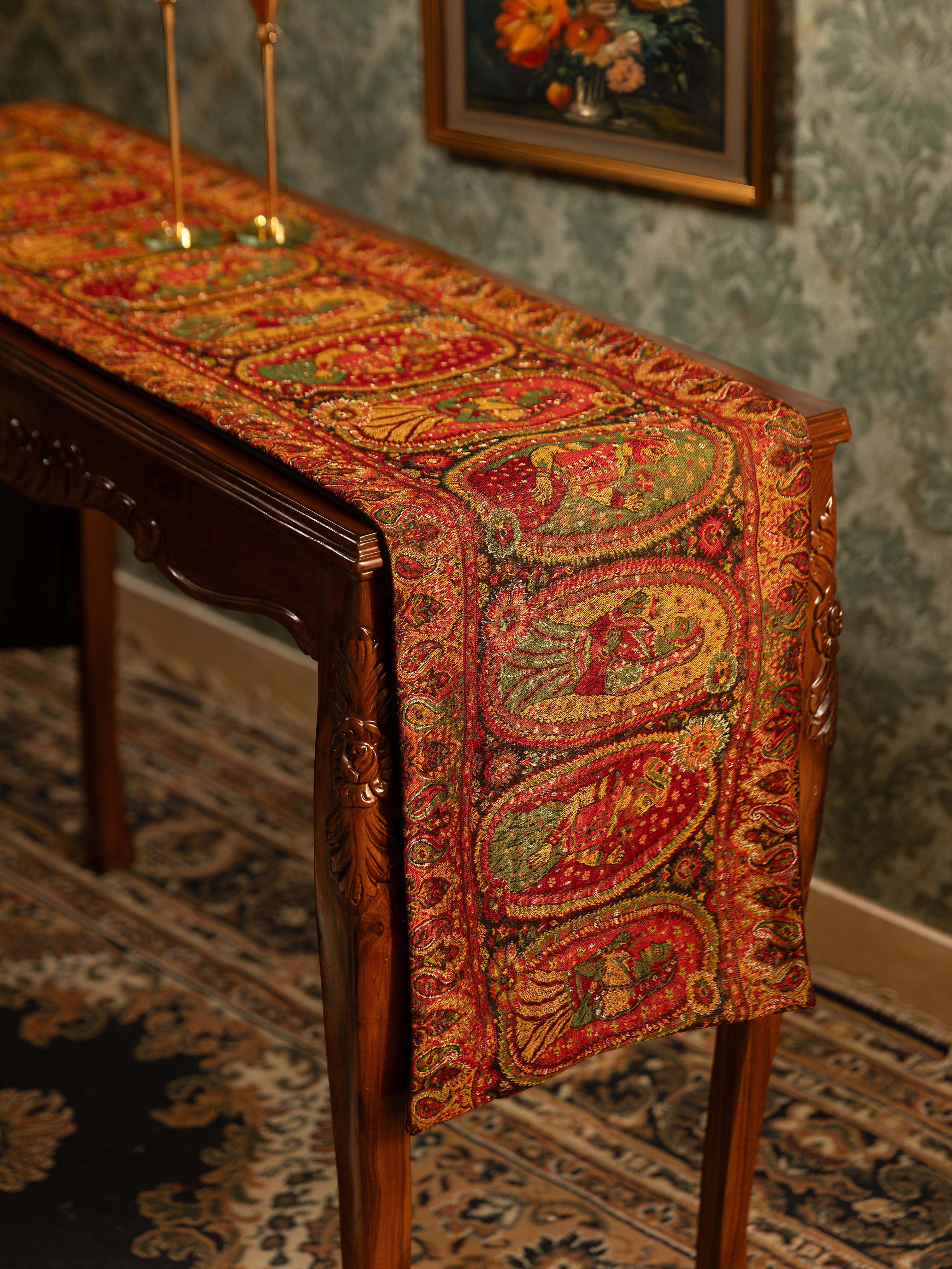 Pashtush Luxury Table Runner, Twilight Collection, Multicolour - Image 2