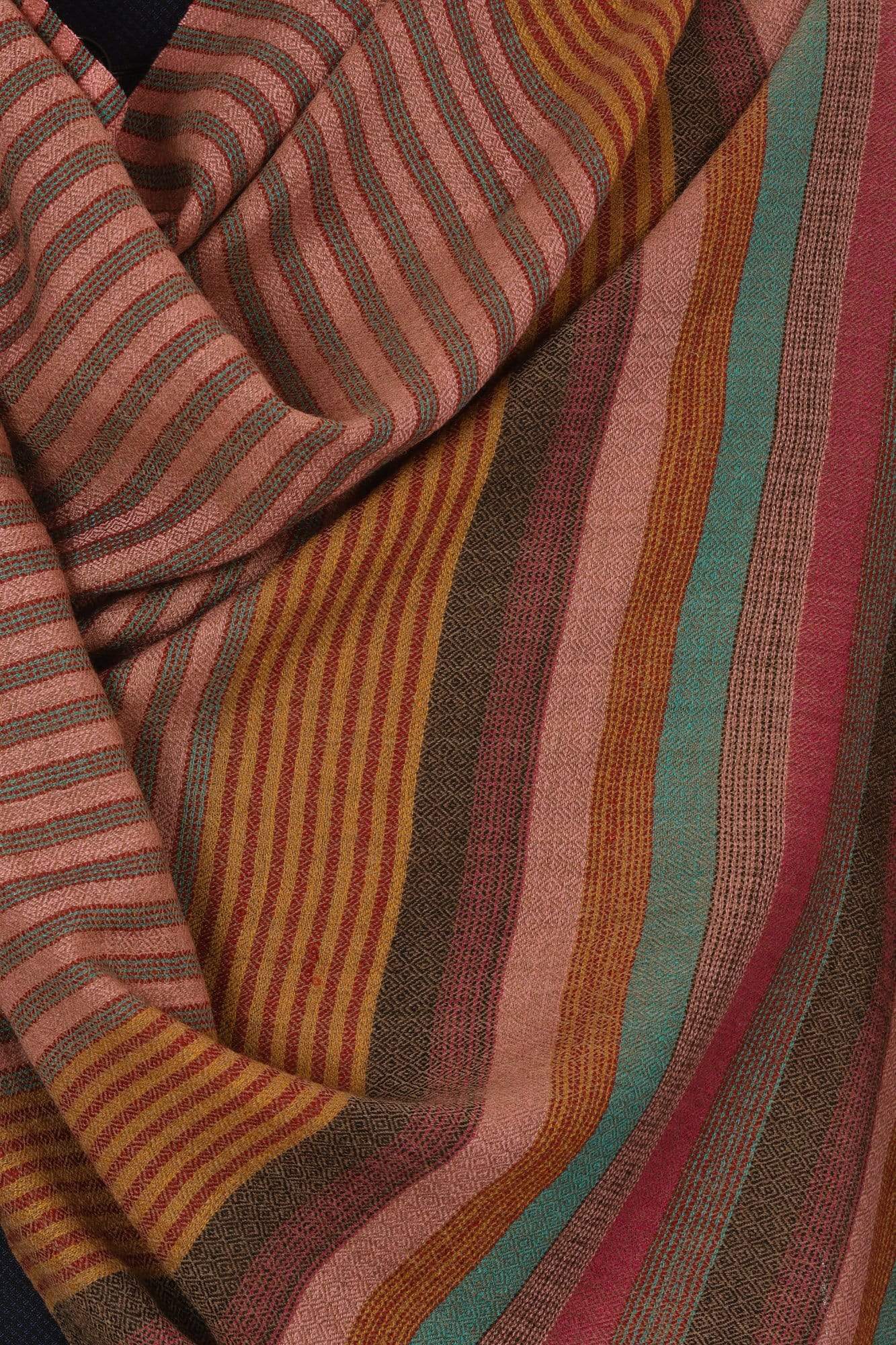Pashtush Mens Fine Wool Striped Muffler, Soft And Warm Stole Scarf - Image 2