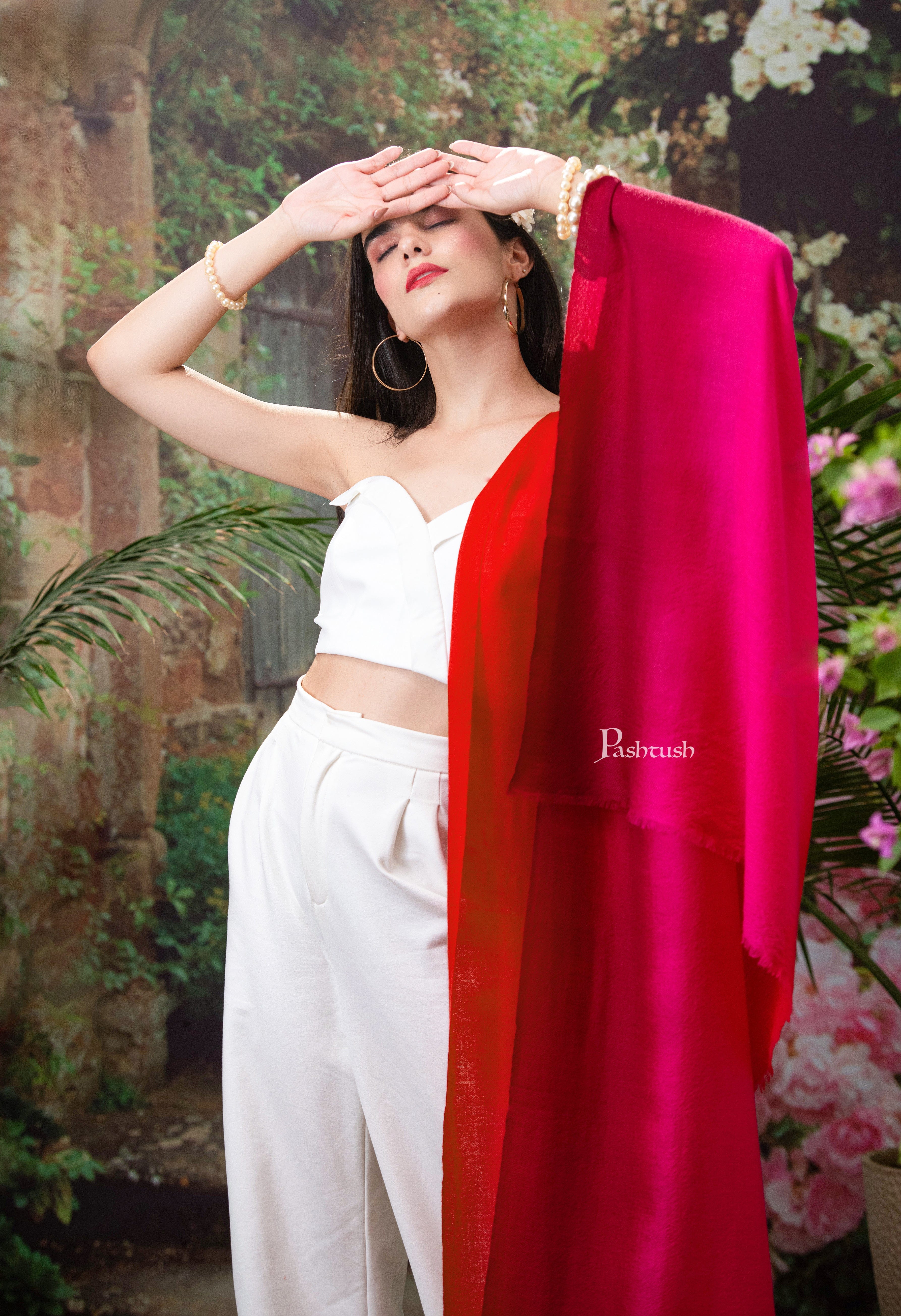 Pashtush Pure Cashmere Ombre Stole, Premium Extra Soft and Warm - Image 4