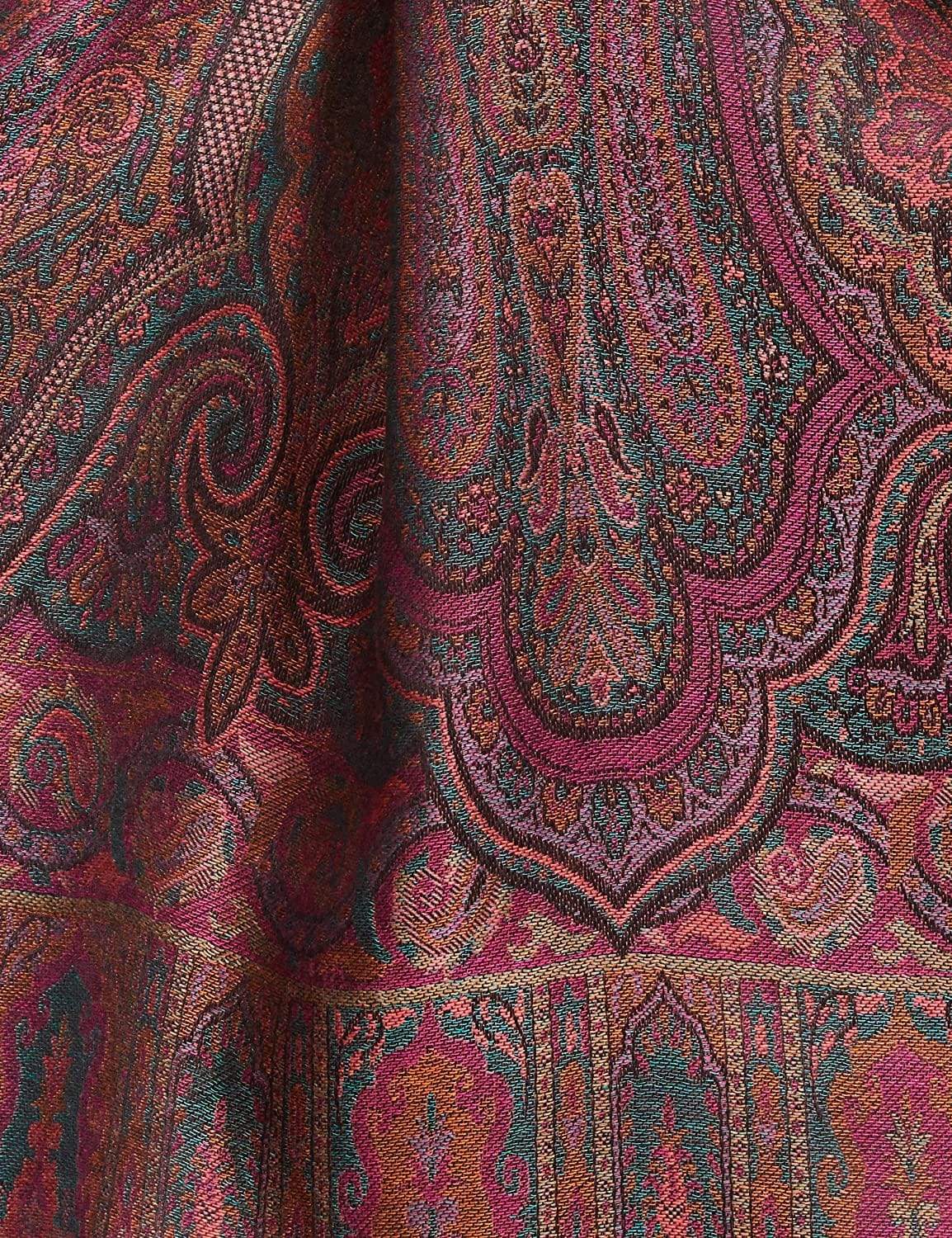 Pashtush Women'S Antique Scarf, Extra Soft Bamboo, Ethnic Weave - Image 11
