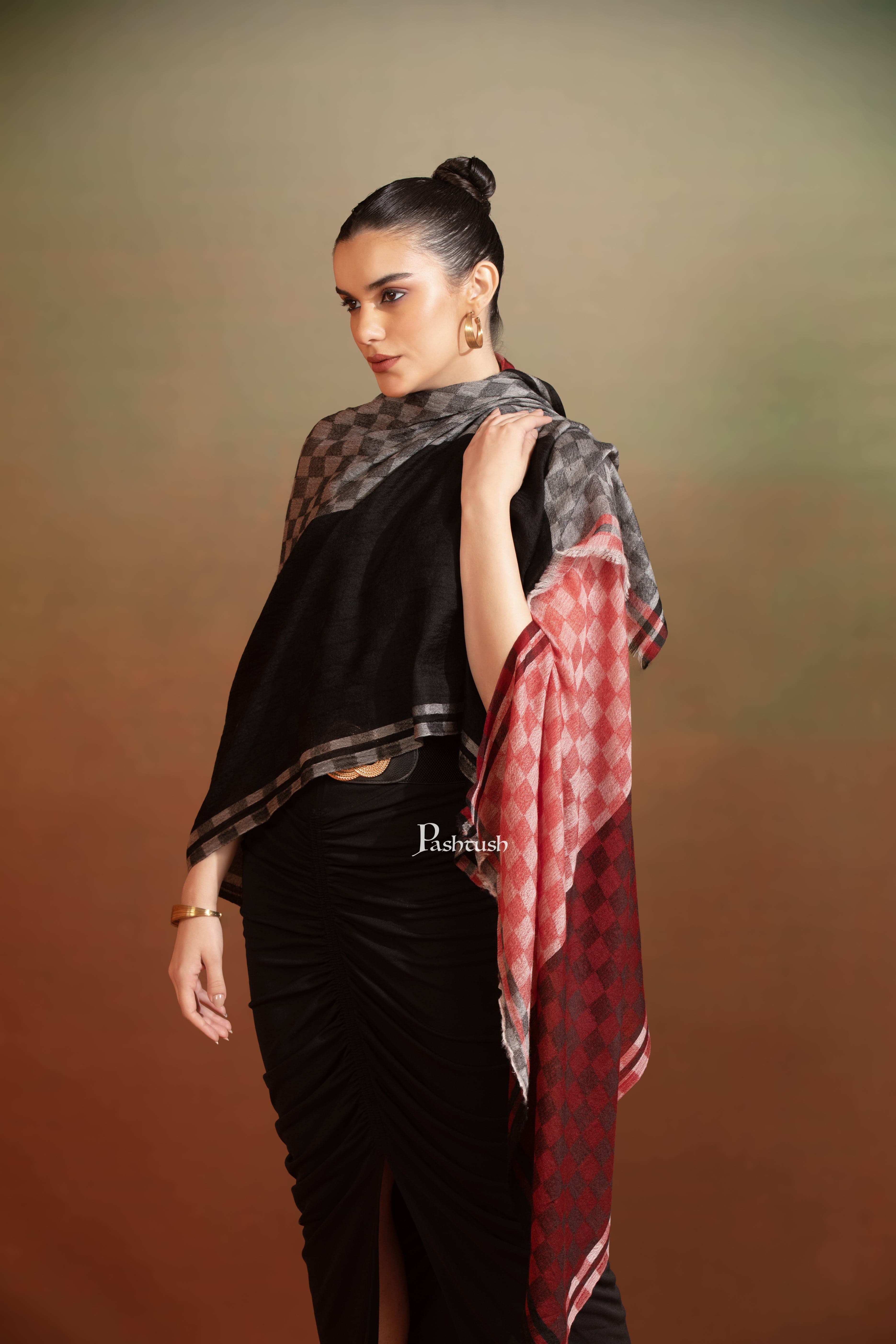 Pashtush Womens Cashmere Stole,  Design, Multicolour - Image 5