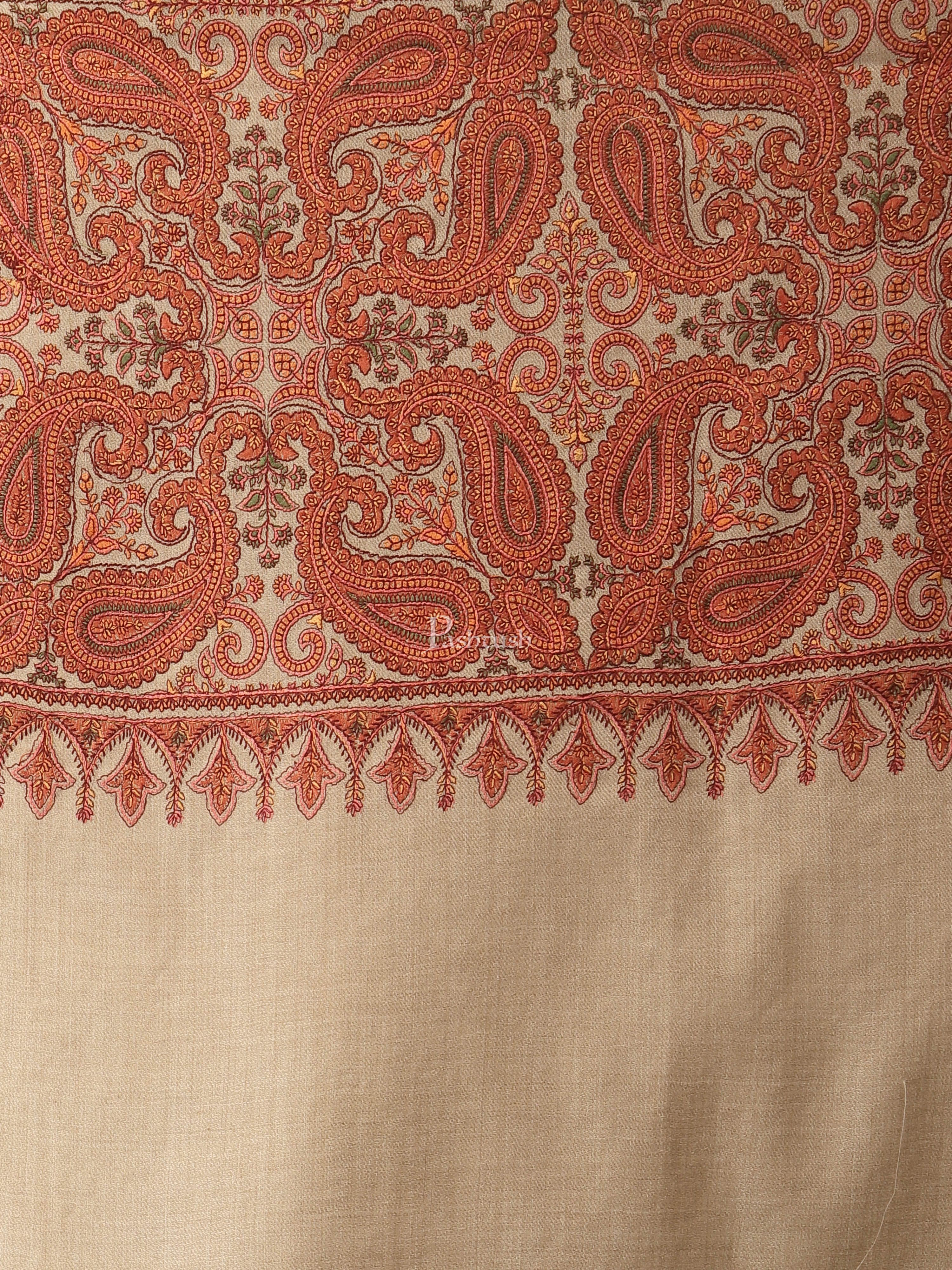 Pashtush Womens Embroidery Shawl, Fine embroidery, Intricate Needlework - Image 2