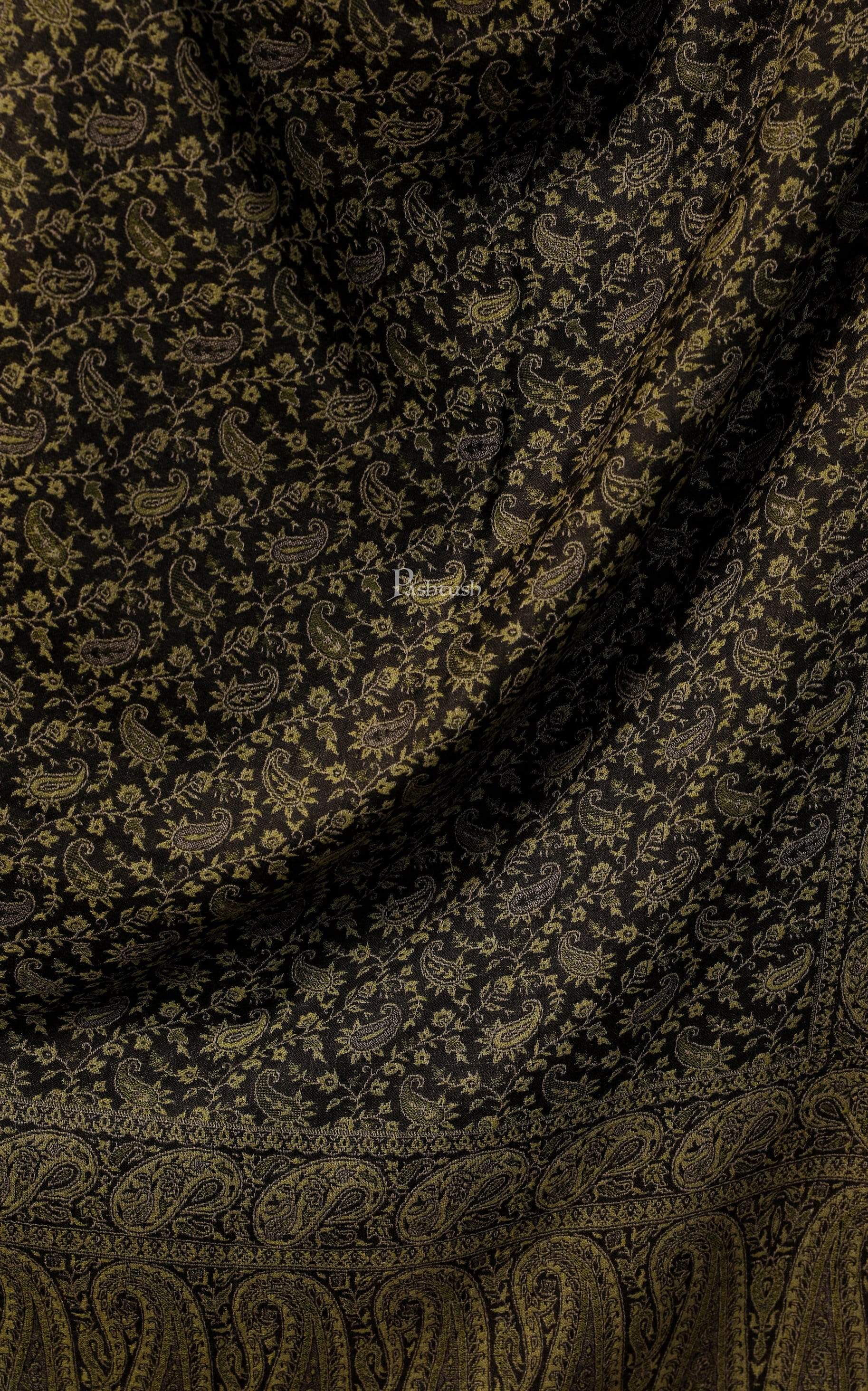 Pashtush Women'S Ethnic Weave Stole, Fine Wool - Image 4