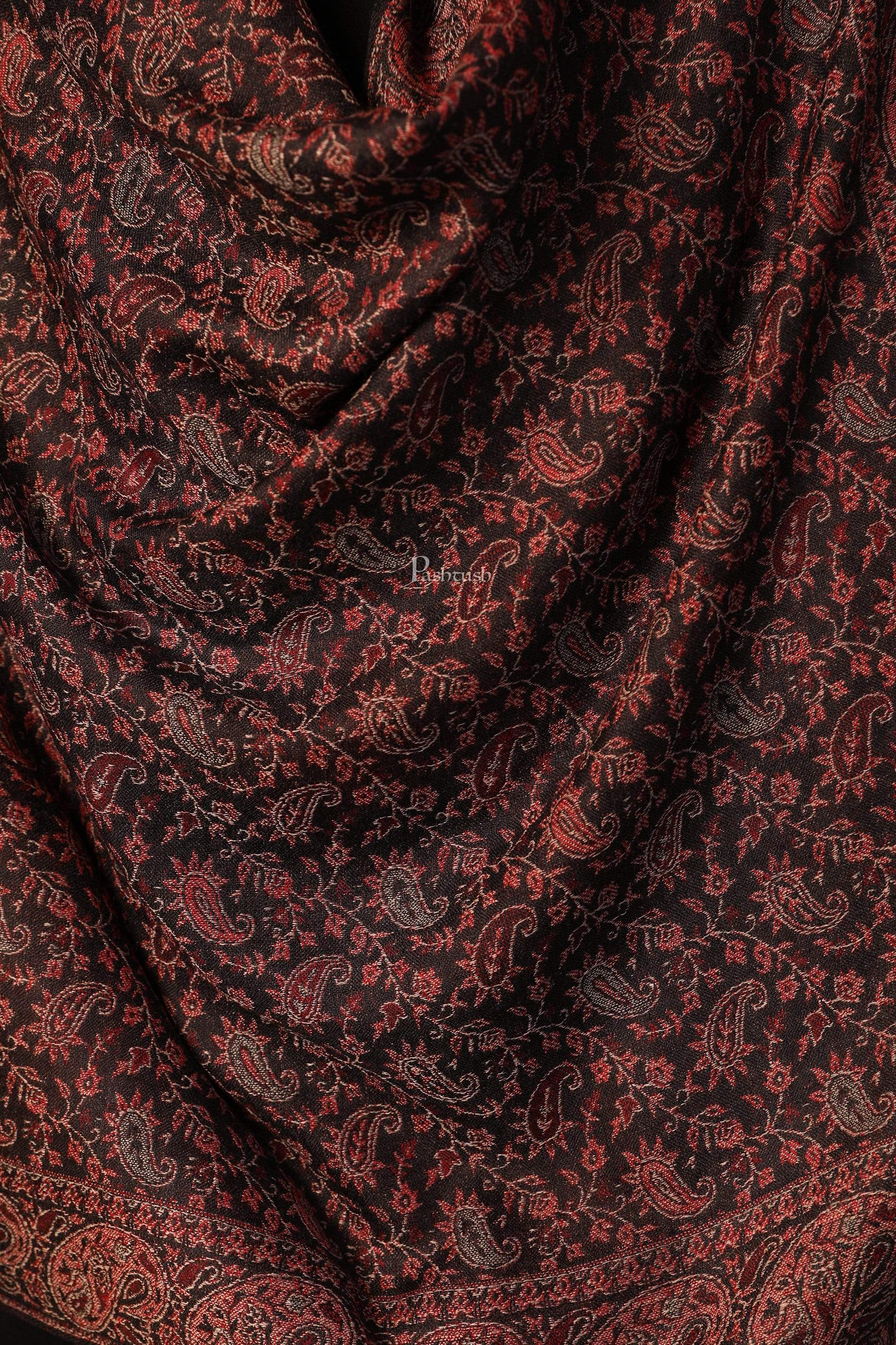 Pashtush Women'S Ethnic Weave Stole, Fine Wool - Image 2