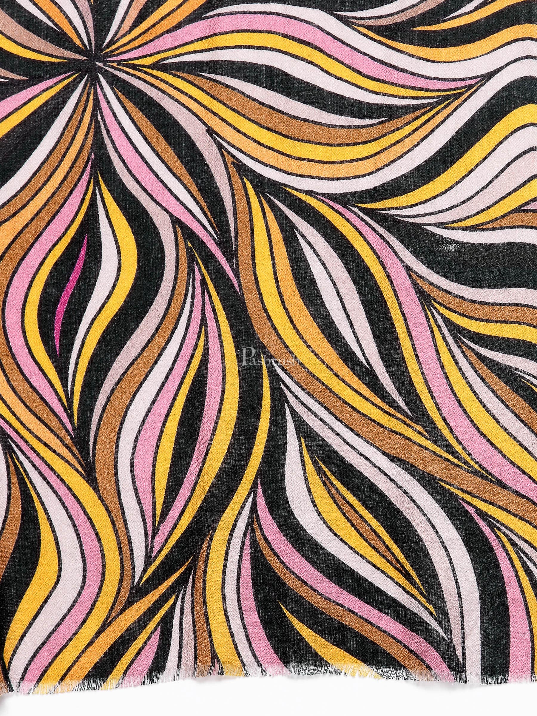 Pashtush Womens Extra Soft, Printed Bamboo Scarf - Image 2