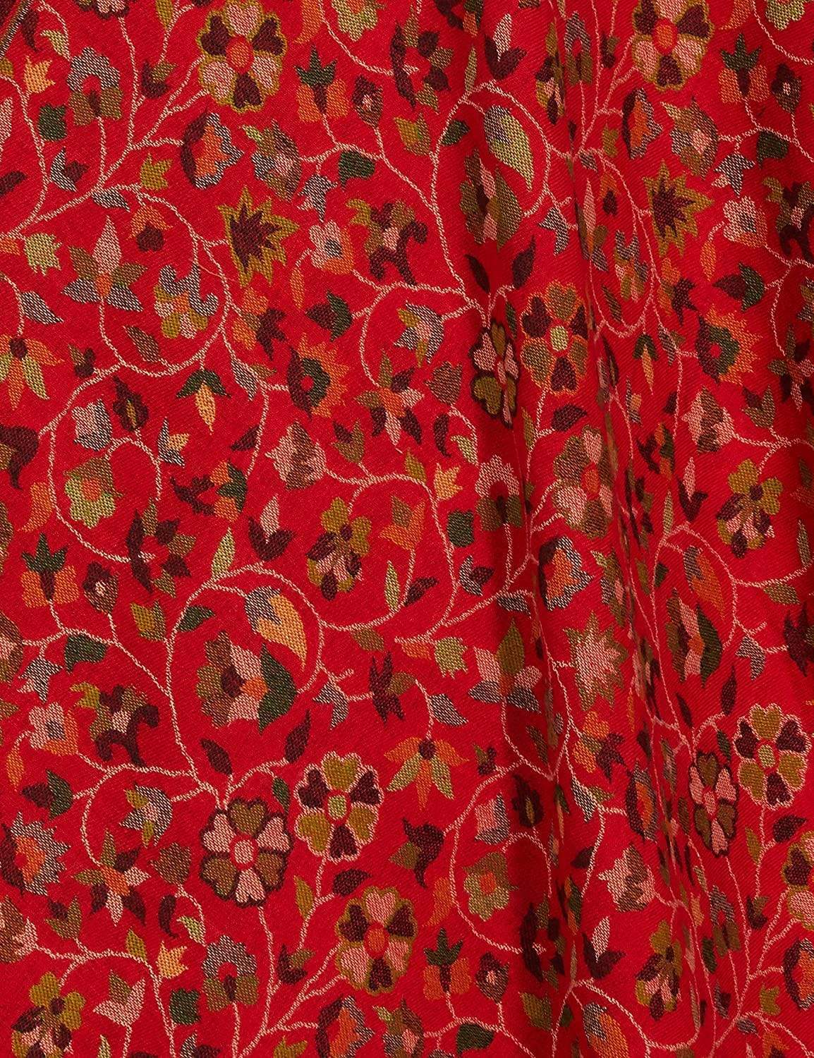 Pashtush Womens Ethnic Shawl, Faux Pashmina, Soft And Warm, Crimson - Image 13