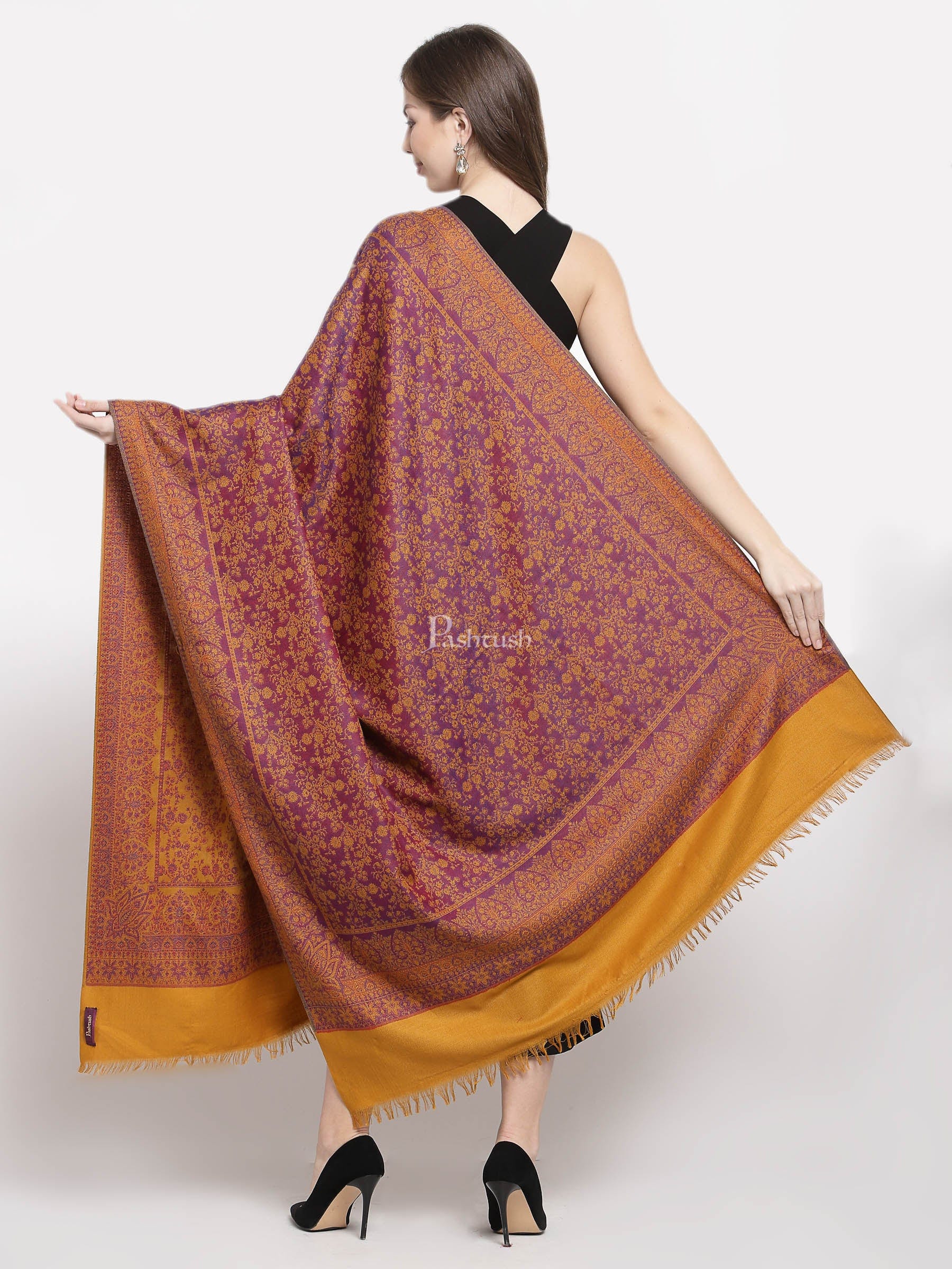 Pashtush Women'S Shawl, Faux Pashmina Design - Image 3