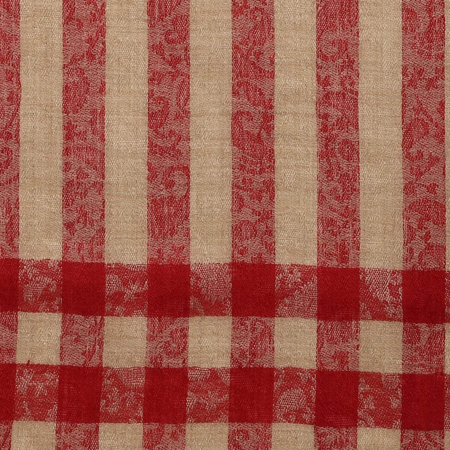 Pashtush Womens Luxury Wool Check Scarf, Soft A Scarf Stole, Extra-Fine - Image 3