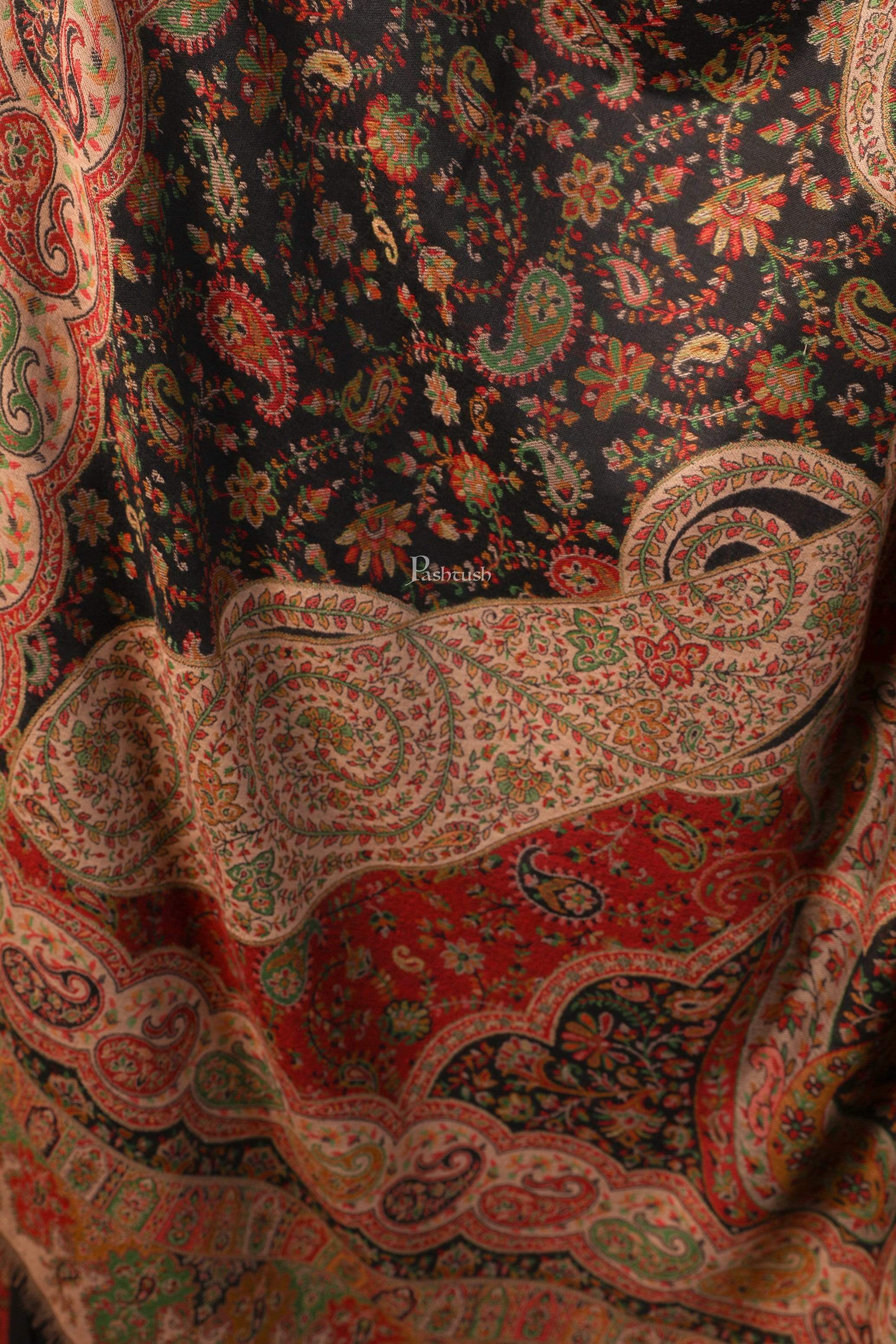 Pashtush Womens Paisley Weave Ethnic Shawl, Soft And Warm - Image 2