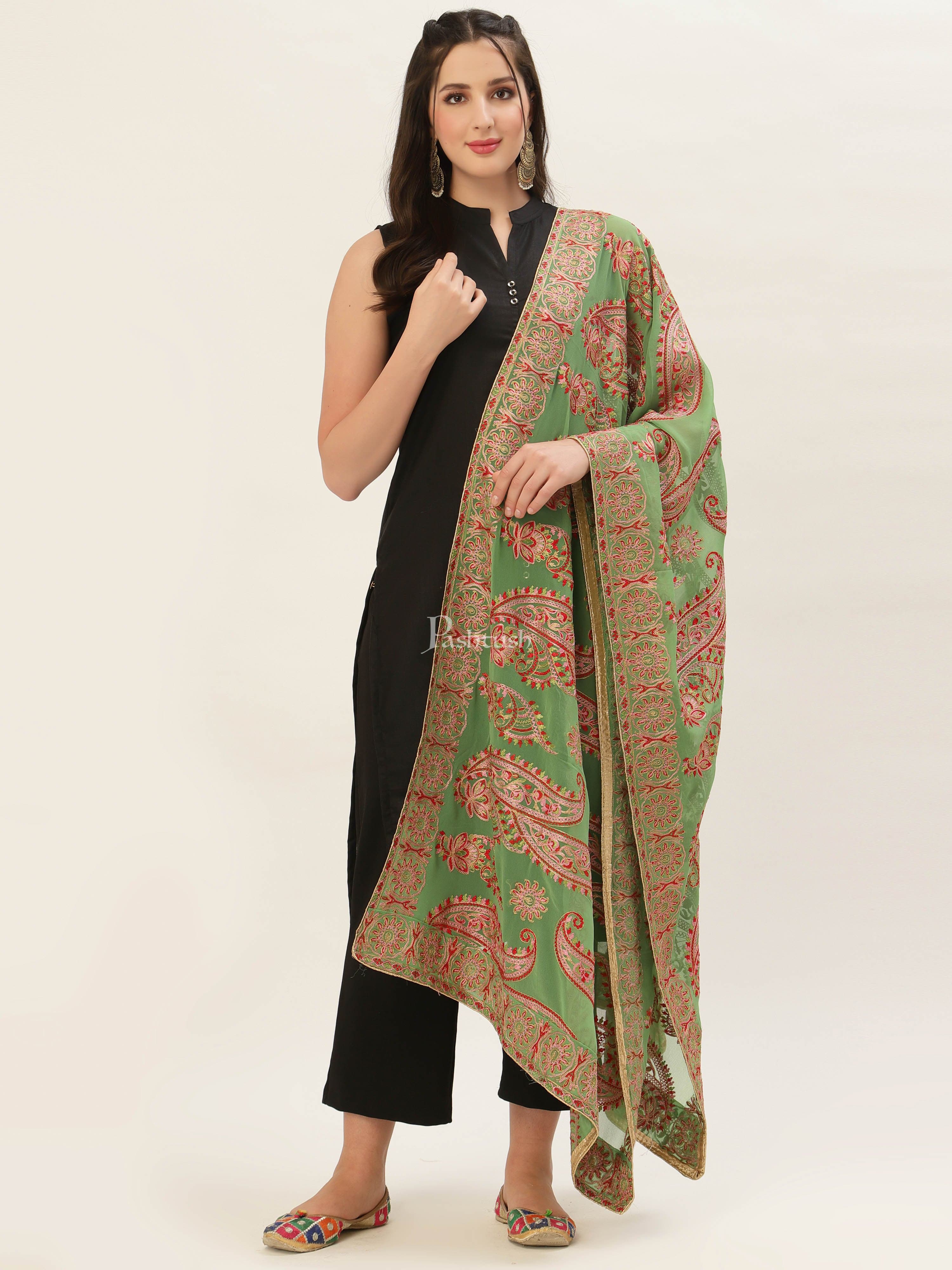 Pashtush Womens Phulkari Dupatta - Image 5