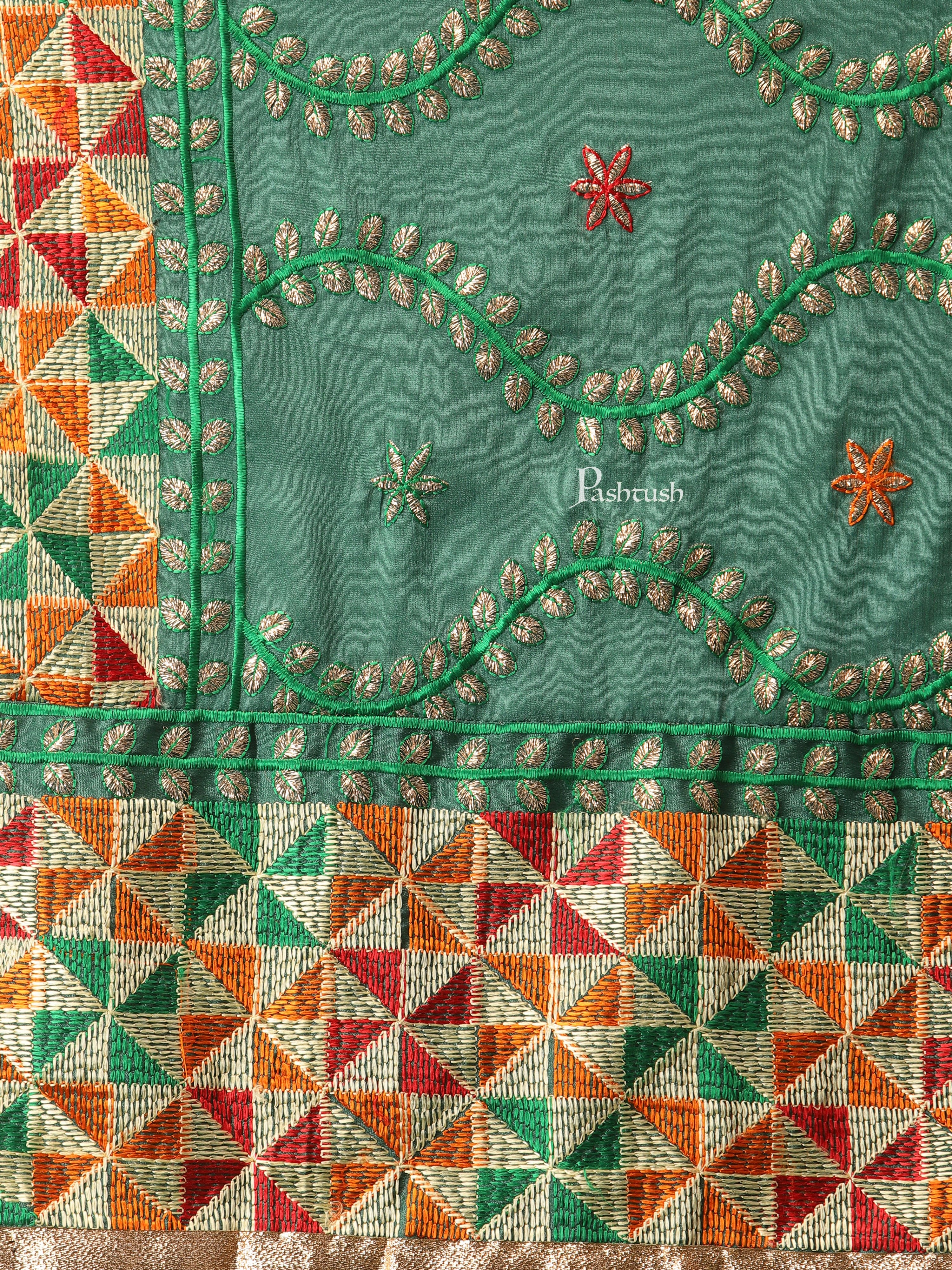 Pashtush Womens Phulkari Dupatta - Image 3