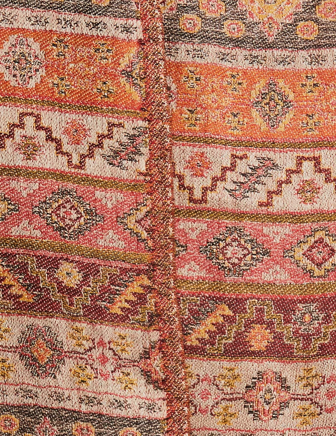 Pashtush Women'S Reversible Stole, Aztec Weave Scarf, Beige - Image 9