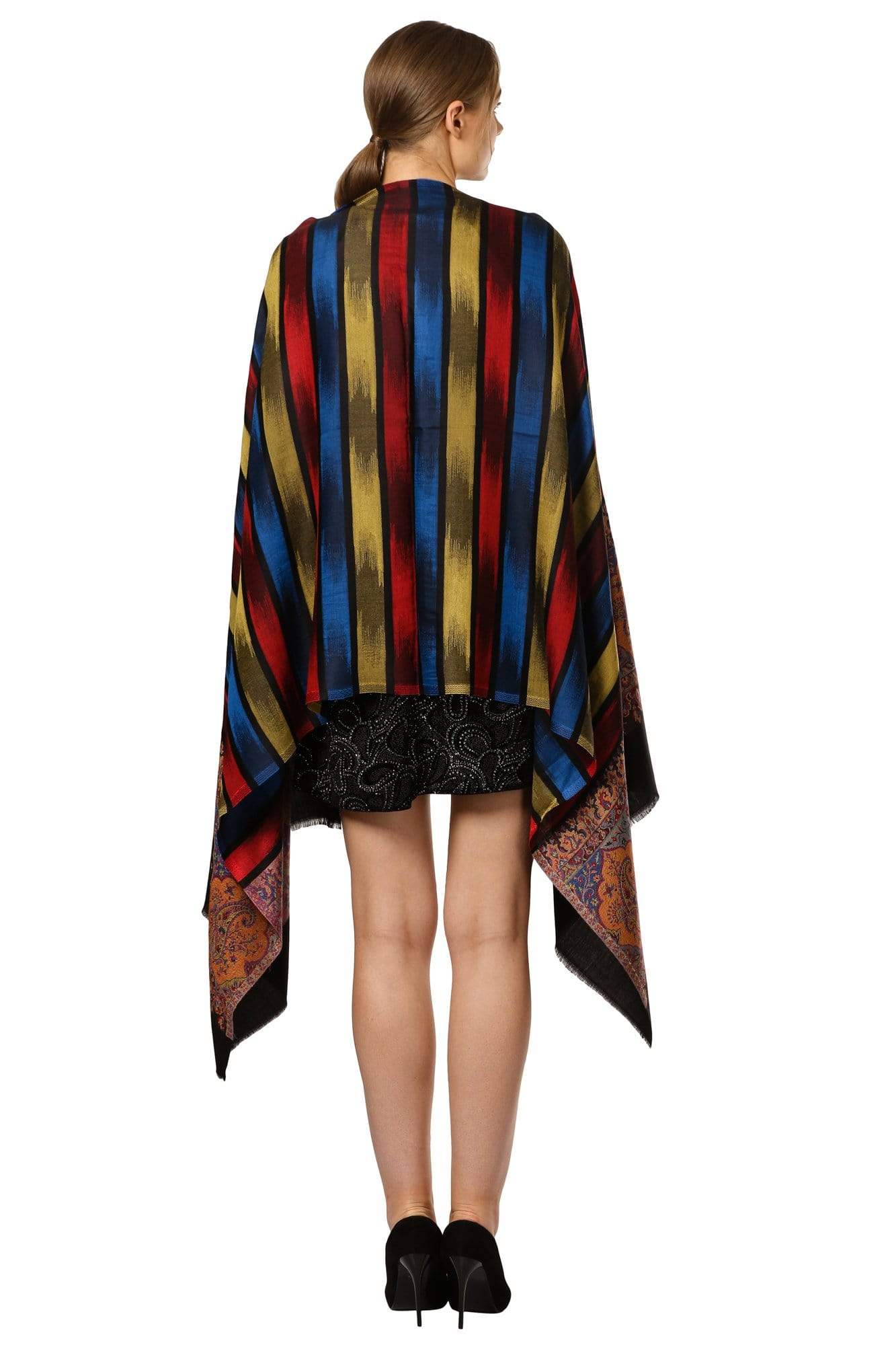 Pashtush Women Striped Soft Ultra Bamboo Stole Party Starter - Image 5