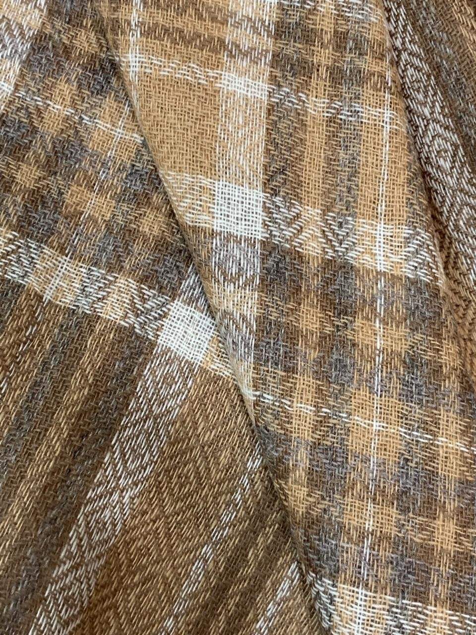 Pashtush Mens Pure Wool Soft Wool Muffler - Amber - Image 3