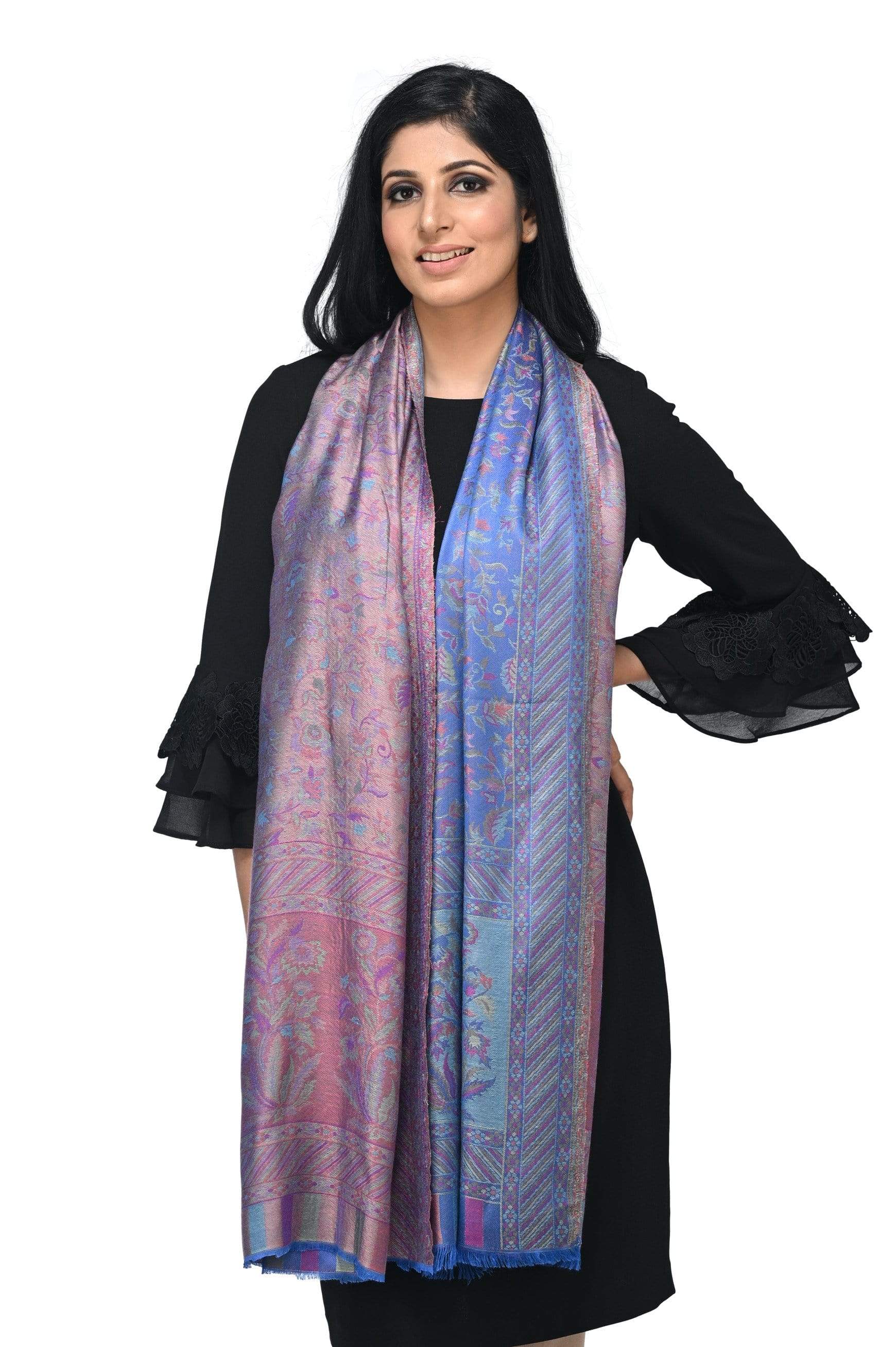 Pashwool Womens Extra Soft Bamboo Scarf, Woven Ethnic Design, Soft And Smooth - Image 3