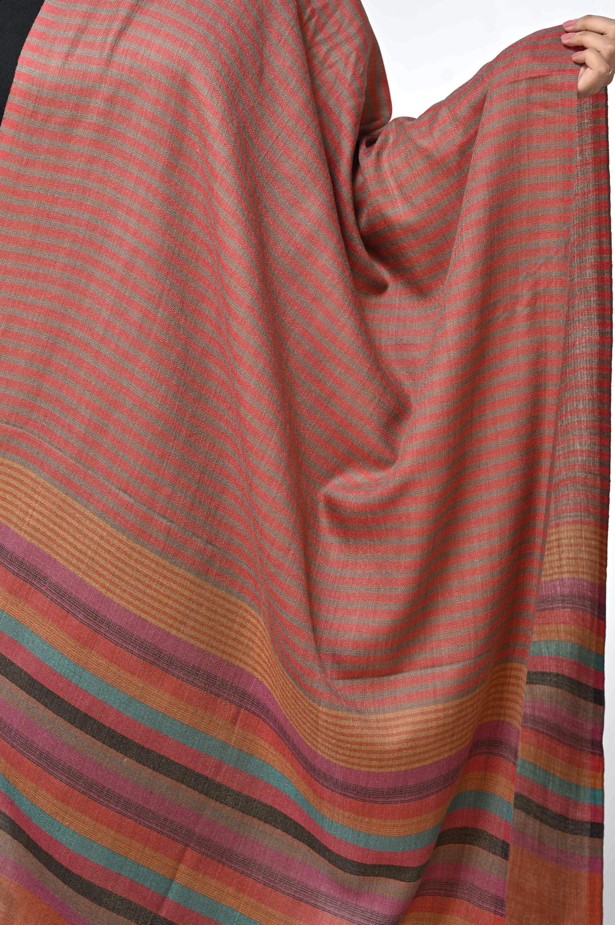 Pashwool Womens Fine Wool Scarf, Soft And Warm Multicoloured - Image 4